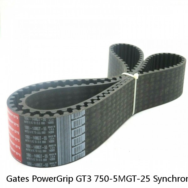 Gates PowerGrip GT3 750-5MGT-25 Synchronous Timing Belt USA Made